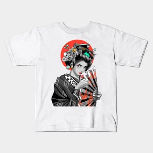 Retro Game Geisha Kids T-Shirt